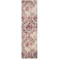 thumbnail image 3 of SAFAVIEH Monaco Cyan Floral Area Rug, Ivory/Pink, 6'7" x 9'2", 3 of 11