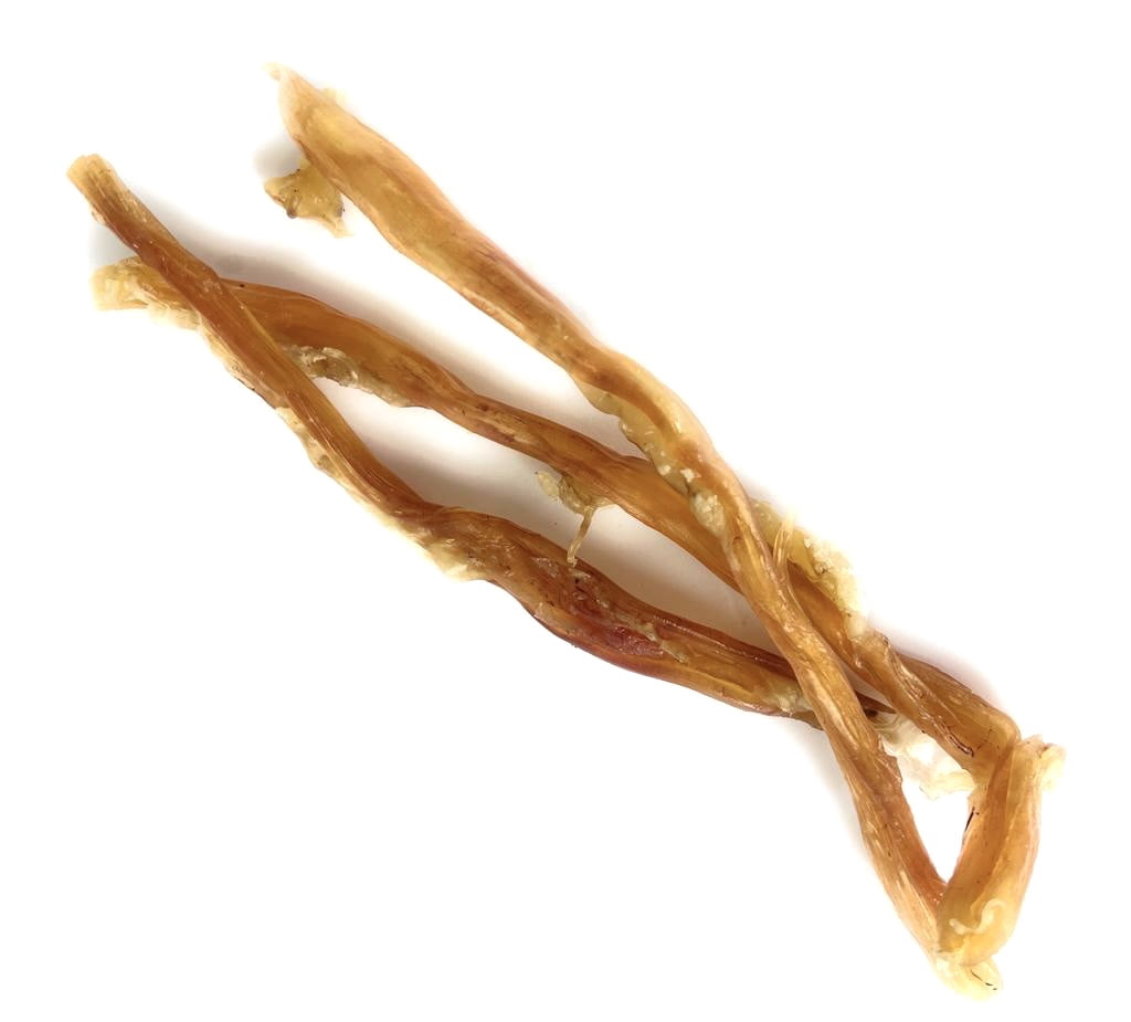 Beef Tendon Dog Chews | Snacks Made from Tendons in USA | 7-9 inches - Stick for Dogs (8oz Bag) by 123 Treats