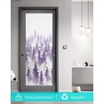 thumbnail image 5 of Window Privacy Film, Purple Forest UV Sun Blocking Window Tint Film Heat Control One Way Blackout Window Film, Modern Abstract Silhouette Art Non Adhesive Static Cling Window Sticker 19.6x39.3 In, 5 of 7