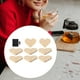 thumbnail image 5 of Paquete de 8 posavasos de madera en blanco sin terminar con almohadillas resistentes al calor y antideslizantes Corazón, 5 of 7
