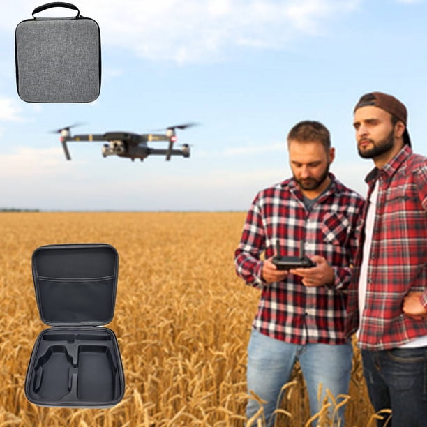 Baúles de almacenamiento, bolsa de almacenamiento para drones - Estuche rígido de viaje, caja protectora compatible con la mayoría de drones plegables, resistente a arañazos y a la lluvia (gris) Bolsa