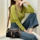 thumbnail image 4 of Bolso de mano pequeño de diseñador de lujo de color sólido para mujer, bolso de hombro de moda, bolso cruzado de cuero suave para mujer, 2024, 4 of 5