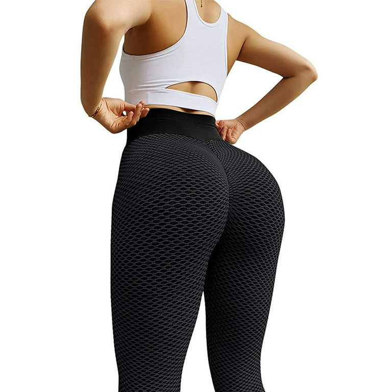 Aayomet Yoga Pants For Women Bootcut Women's Mesh Yoga Pants with 2  Pockets, Non See-Through High Waist Tummy Control 11 Way Stretch  Leggings,Black M