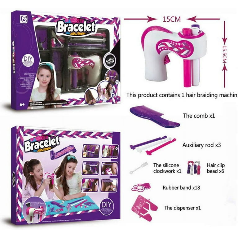 Hair Braider Machine Electric Hair Braider Styling DIY Tool with Hair Hook  Rubber Band Twister Hairstyle Tools Kit Child Gifts