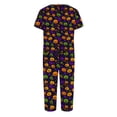 thumbnail image 5 of Halloween Pajama Sets for Women 2 Pieces Soft Comfy Pajamas Pumpkin Print Short Sleeve Top and Capri Pants Halloween Sleepwears, 5 of 6