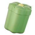 thumbnail image 3 of Desktop Trash Can with Lid, Large Opening Plastic Flower Shape Desktop Trash Bin Mini Paper Storage Basket for Home Office Gift, 3 of 8