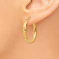 thumbnail image 3 of 14K 3mm Medium Hoop Earrings in 14k Yellow Gold, 3 of 3