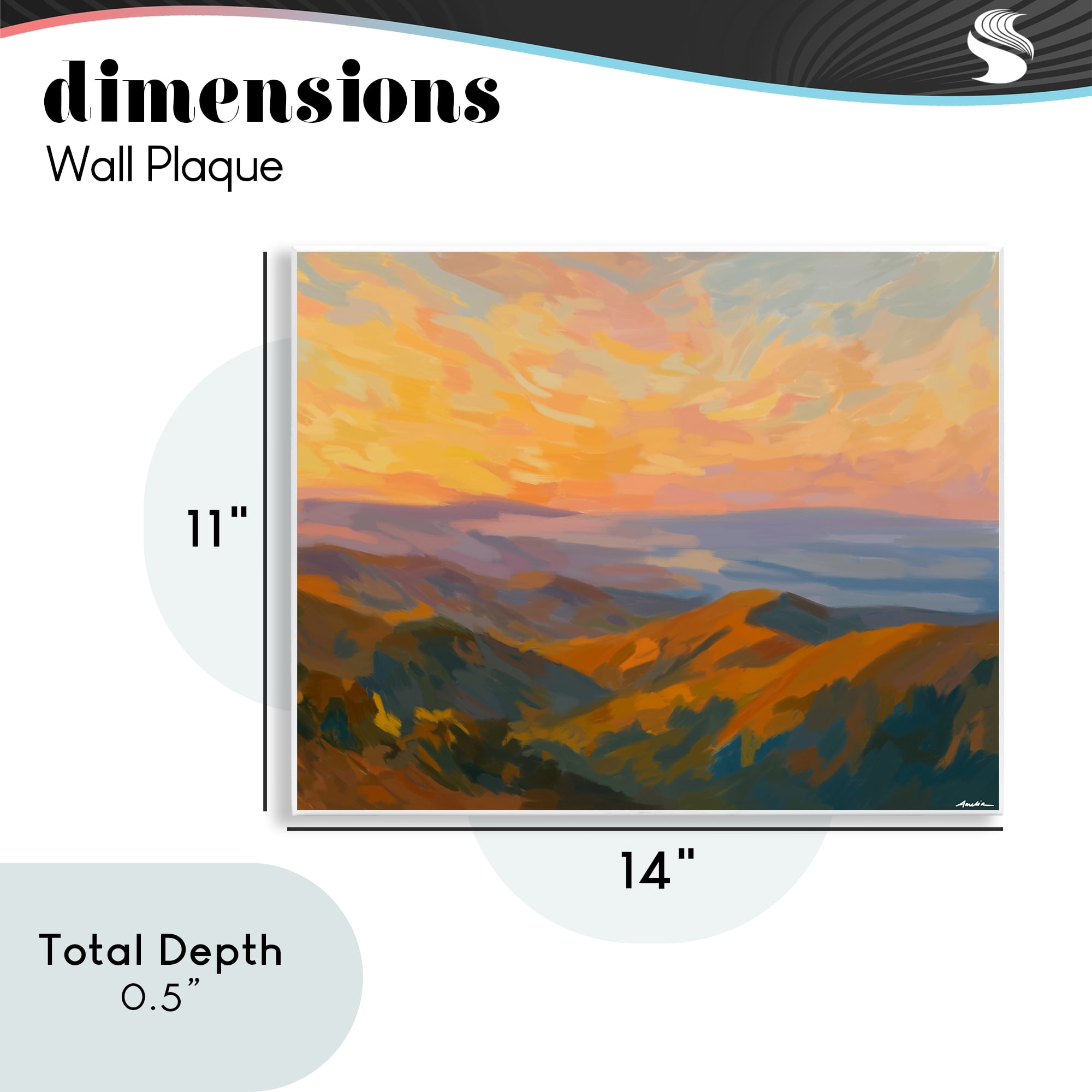 Stupell Industries California Sunset Landscape Wall Plaque Art, design by Amelia Noyes
