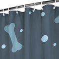 thumbnail image 3 of Paw Prints and Bones Shower Curtain 84"x72" ,Bathroom Decorative Shower Curtains Set with 12 Hooks,Modern Waterproof Washable Shower Curtain, 3 of 6