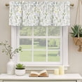 thumbnail image 3 of Spring Floral Valances for Windows, Watercolor Botanical Flower Light Filtering Kitchen Curtains, Rod Pocket Window Valance Curtains for Living Room Bedroom, 60" W x 18" L, 2 Panels, 3 of 9