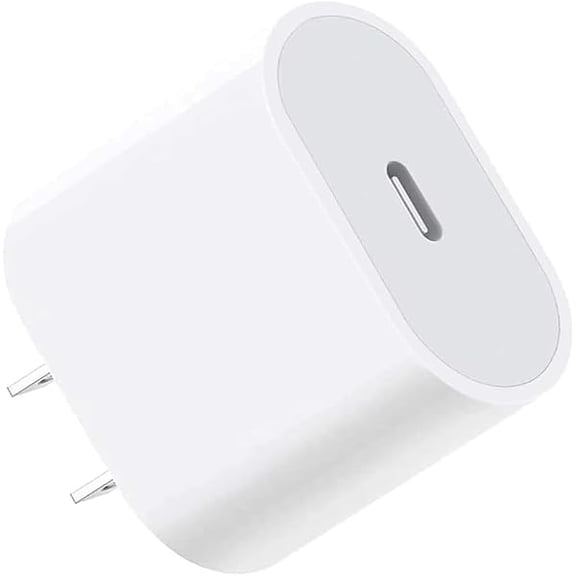 Wall Charger USB C Charger Block USB-C 20W Power Adapter with Fast Charging Function Compatible iPhone 17Pro/17 Pro Max/17 Plus/16/15/14/13/XS/XR/X