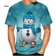 thumbnail image 3 of Camiseta con estampado 3d de Navidad para hombre y mujer, pantalón corto informal, camiseta de manga nueva a la moda, 3 of 4