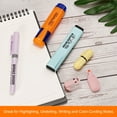 thumbnail image 6 of Uxcell Highlighter Pen Quick Dry Broad Tip Underline Writing Marker Yellow 4 Pack, 6 of 6