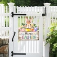 thumbnail image 4 of Yucurem Easter Wreath for Front Door, Happy Easter Eggs Flowers Leaves Wooden Door Hanging Sign for Home Wall Decor Party Outdoor indoor Supply Easter Decoration, 4 of 7