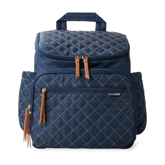 Mochila para pañales Skip Hop Forma con cambiador, color azul marino