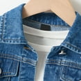 thumbnail image 5 of KAUOD Girls Jeans Jackets Cute Star Embroidery Buttons Front Denim Jackets Teen Kids Vintage Pockets Jeans Coats Clothes, 5 of 9