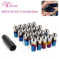 thumbnail image 3 of 20PCS 48mm M12x1.5 Lug Nuts Steel Open End Wheel Nuts Bolts W/Socket Key Lug Nut, 3 of 4
