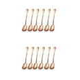 thumbnail image 3 of Inteprter Cucharadita de acero inoxidable de 6 uds., juego de cubiertos con forma de concha de estilo Vintage, vajilla, cuchara portátil, Type1 NO1, 3 of 6