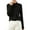 Black, variant on Women‘s Trendy Plus Size Stand Up Collar German Velvet Solid Color Long Sleeve Loose Warm Fit Pullover Versatile Base Layer Top,Sizes S-2XL