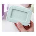 thumbnail image 4 of Juego de 2 (azul + morado) - Jabonera de plástico con tapa - Jabonera de viaje - Jabonera de fácil limpieza - Para baño, ducha y cocina, 4 of 5