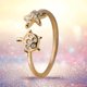 thumbnail image 5 of Fiudx Liquidación De Joyas tortuga Feminidad Bosque Pequeño Circón Con Incrustaciones Frescas Lindo, 5 of 7