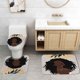 thumbnail image 5 of Juego de 4 cortinas de ducha con diseño de chica negra, bailarina de ballet, mujer afroamericana, decoración de baño, cortina de ducha impermeable de tela rosa, alfombra de baño antideslizante, 5 of 7