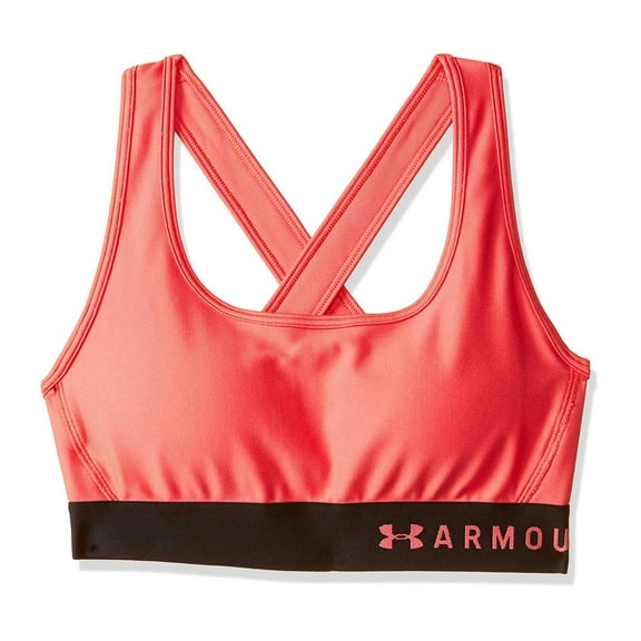 Under Armour Women's Mid Crossback Sports Bra, Watermelon,S - US