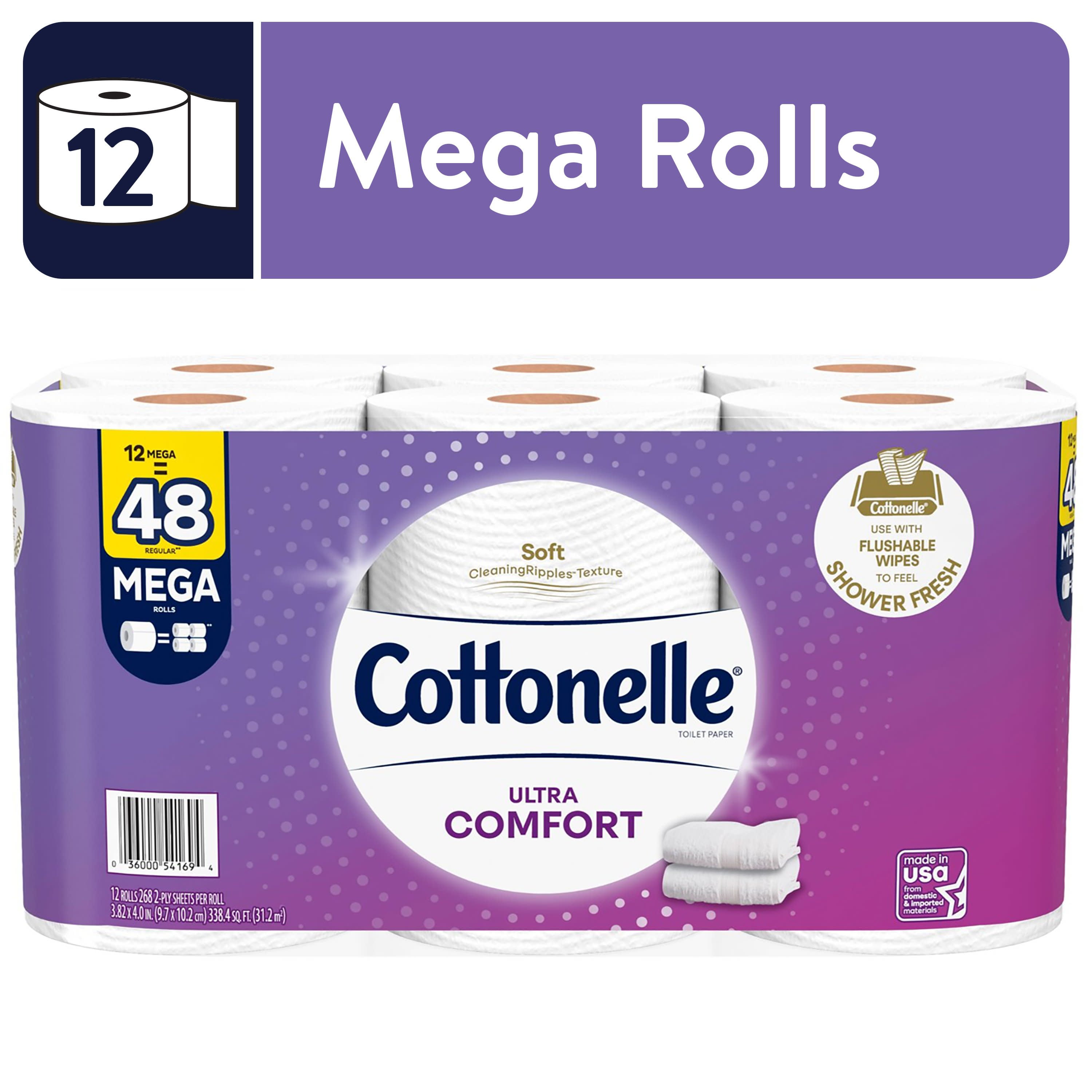 Details about   Cottonelle Ultra ComfortCare Soft Toilet Paper 12 Mega Rolls 