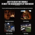 thumbnail image 6 of BIQIANWO Rechargeable LED Camping Bulb with Hook, Portable ABS Lantern, 3 Lighting Modes, Long-Lasting Lithium Battery, Polished Metal Finish, with Hook for Camping, Hiking, Night Fishing, Exploration, 6 of 10