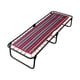 thumbnail image 1 of Catre Plegable Acojinado Pegaso Rojo Con Rayas Soporta 150kg Portátil, 1 of 8