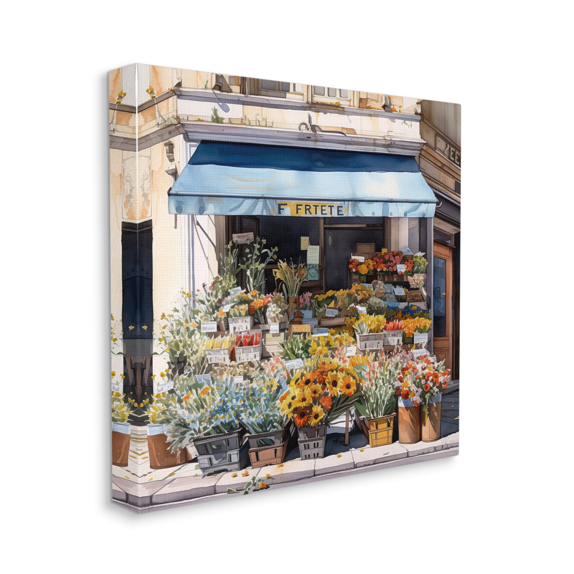 Stupell Industries Urban Flower Shop Botanical & Floral Painting Gallery Wrapped Canvas Print Wall Art, 36 x 36