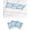 Blue, White, Denim, variant on 3 Pack Fluorescent Light Cover for Ceiling Lights, Blue Coral Coastal Magnetic Classroom Light Filters 4x2 Feet, Summer Nautical Ocean Beach Decorative Ceiling Shade Panel for Office