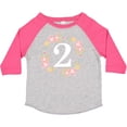 thumbnail image 3 of Inktastic 2nd Birthday Rose Wreath 2 Year Old Girl Girls Toddler T-Shirt, 3 of 5