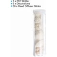 thumbnail image 3 of PATIKIL 25CM/10Inch Reed Diffuser Sticks Set, 50 Pack Fiber Aroma Fragrance Refill Sticks Replacement with Flower Decoration PET Bottle for Home Office, White, 3 of 7