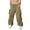 Khaki, variant on Men Sweat Pants Men's Casual Waist Color Sports Hat Multi Woven Pocket Solid Color Pants Street Cargo Tie Men's Cargo Pants Pro Club Cargo Sweatpants For Man