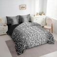 thumbnail image 3 of jejeloiu Wild Cheetah Pattern 7-Piece Twin Bedding Sets,Gray Sequin Print Bedding Comforter Set,Jungle Animal Sheet Sets For Boys Girls,Super Cozy Room Decor Reversible, 3 of 8