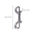 thumbnail image 2 of LOLIPPYY 2Pcs Stainless Steel Double Ended Buckle Clip Snap Hook with Spring Loaded Thumb Lever, 2 of 8