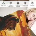 thumbnail image 3 of PIKWEEK Lion Blanket Comfort Warmth Blanket for Couch Bed Chair Office Sofa, 3 of 6