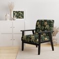 thumbnail image 2 of Designart « Floral Secrecy In Victorian Style I » Fauteuil d'Appoint Rembourré Camouflage Vert - Fauteuil Moderne pour Chambre, 2 of 7