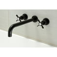 thumbnail image 2 of Kingston Brass KS8050BEX Essex Two-Handle 3-Hole Wall Mount Roman Tub Faucet in Matte Black, 2 of 6