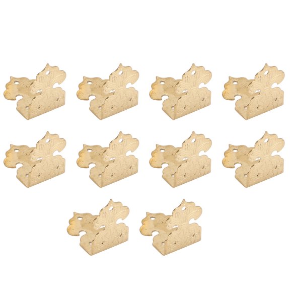 Corner Cabinet Protection, Box Corner Protector Brass Furniture Edge Protection For Wooden Boxes For Cabinets For Jewelry Gift Brass
