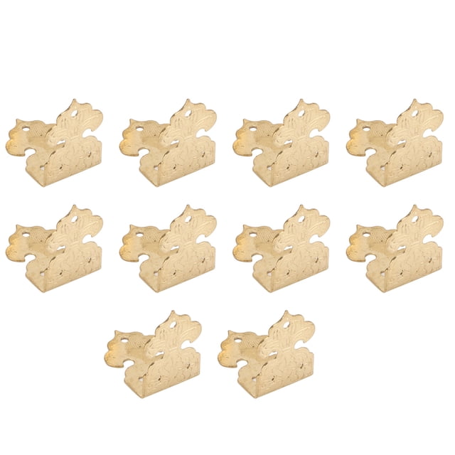 Corner Cabinet Protection, Box Corner Protector Brass Furniture Edge Protection For Wooden Boxes For Cabinets For Jewelry Gift Brass