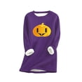 thumbnail image 2 of Chemises pour Femmes Style Décontracté d'Hiver Mode sous-Vêtements Chauds en Peluche Manches Longues Col Rond Haut Costumes d'Halloween pour Femmes en Liquidation, 2 of 3