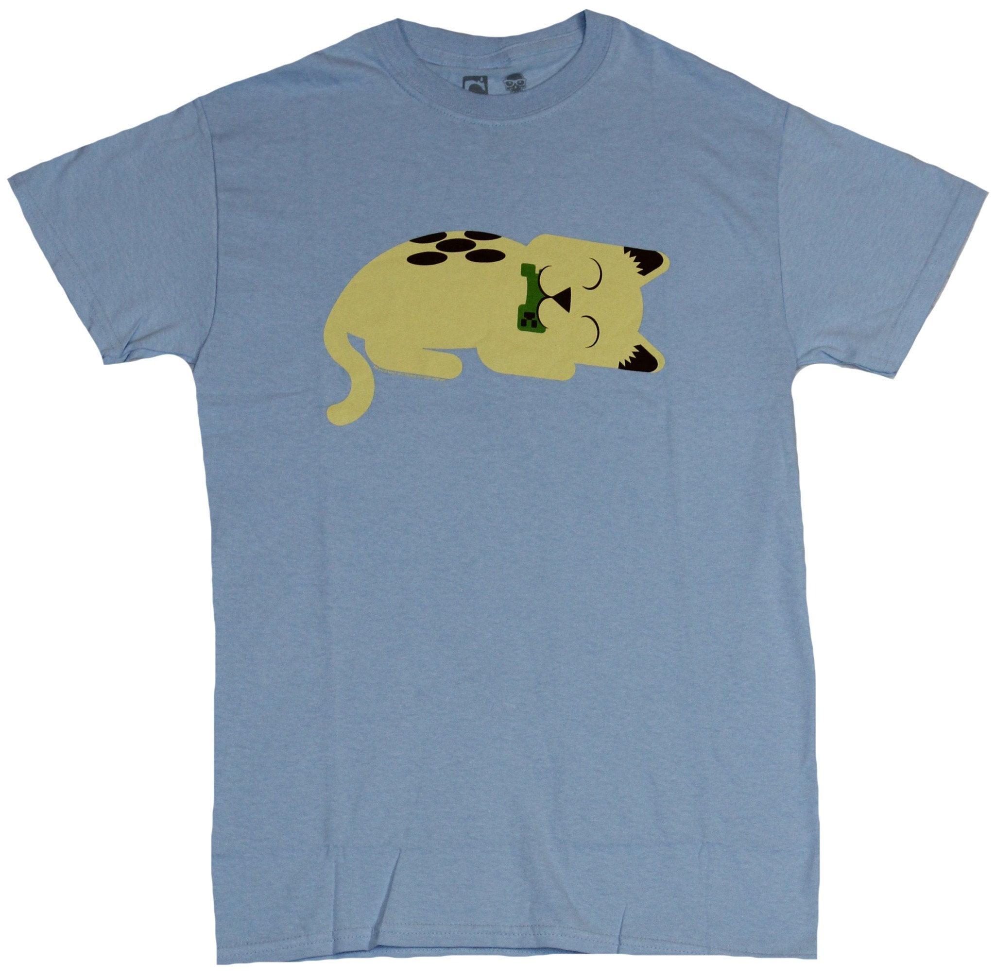 Minecraft Mens T-Shirt - Cat Playing 