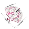 thumbnail image 3 of LLDYYDS Paraguas para niños y niñas, paraguas de burbujas transparentes para niños pequeños, paraguas pequeños y duraderos para niños, para lluvia y exteriores, 3 of 8
