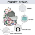 thumbnail image 4 of Cute Dinosaur Pattern Backpack for School,Cute School Bag,Schoolbag with Adjustable Shoulder Straps & Padded Back,13.4"x11"x4.7", 4 of 6