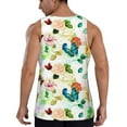thumbnail image 3 of Fotbe Floral Vintage Pattern Men's Quick Dry Workout Tank Top Gym Muscle Tee Fitness Bodybuilding Sleeveless T Shirt Breathable Workout Shirt-4X-Large, 3 of 9