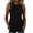 Black, variant on Peplum Tops for Women Dressy Casual Sleeveless Crew Neck Flowy Shirt Summer Fashion Beach Ruffle Hem Blouse