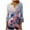 Multicolor Plus Size Blouse for Women_d, variant on CYMMPU 3/4 Sleeve Blouses for Women Dressy Casual Spring Tops Button V Neck Flare Sleeve Tunic Tops Fall Fashion Shirts Floral Printed Loose Fit Empire Waist A Line T-Shirts Multicolor M
