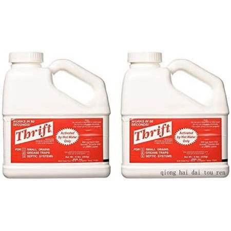 

fba_t-600 t-600 alkaline based 6 lb. granular drain cleaner white (white 2-pack)